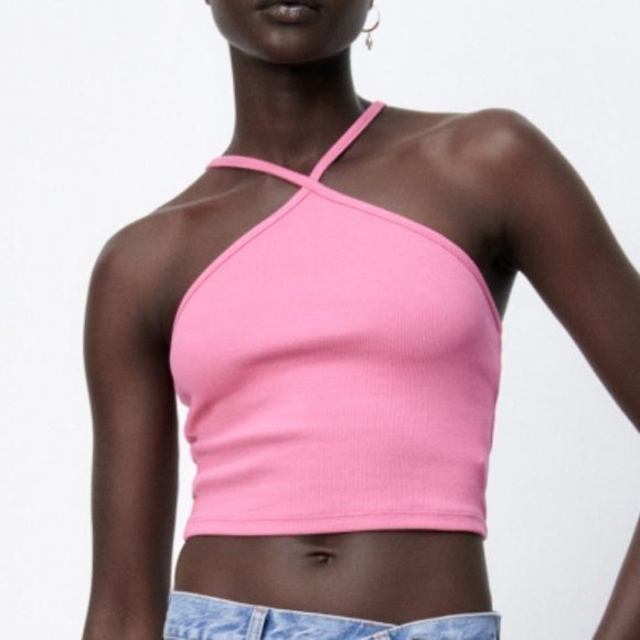 Zara Tops Zara Ribbed Cropped Top Poshmark